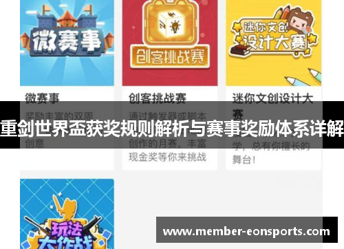 重剑世界盃获奖规则解析与赛事奖励体系详解